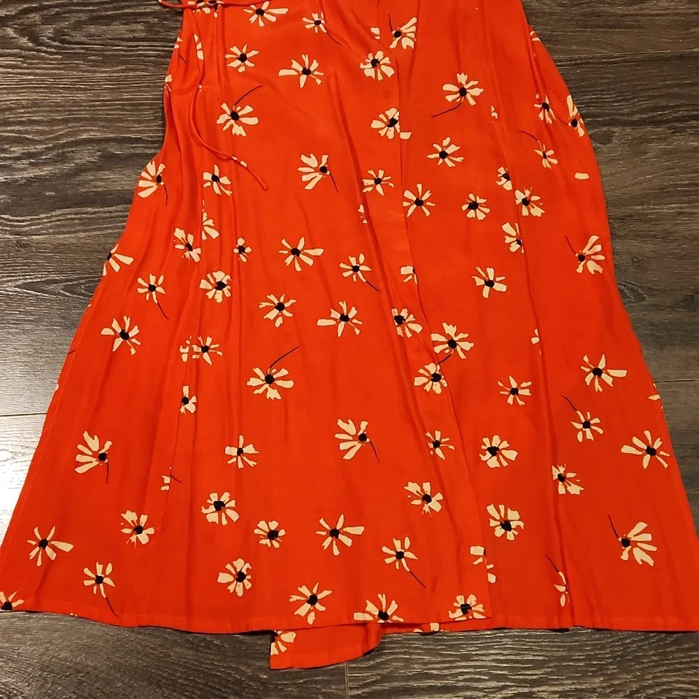 ❤️ NWOT! FAITHFULL THE BRAND × ANTHROPOLOGIE RIVERA FLORAL WRAP MIDI DRESS, S - Picture 7 of 12